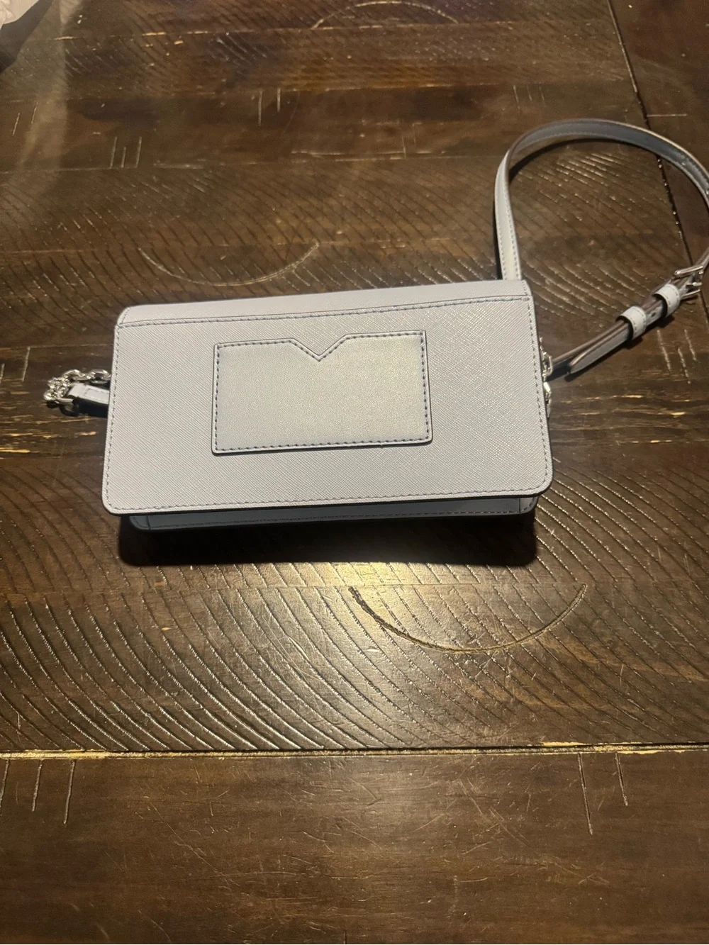 Michael Kors Light Blue Crossbody Chain Wallet